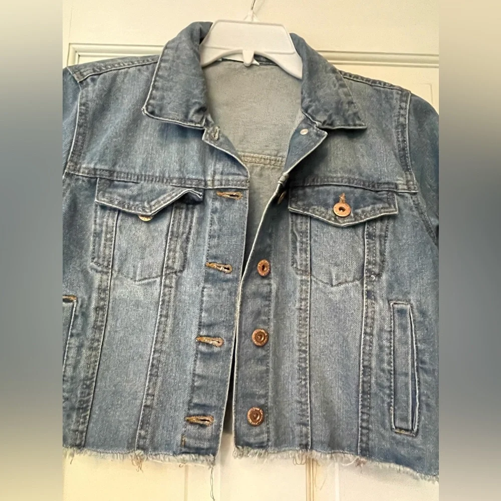 HIGHWAY‎ JEANS Cropped Denim Jacket